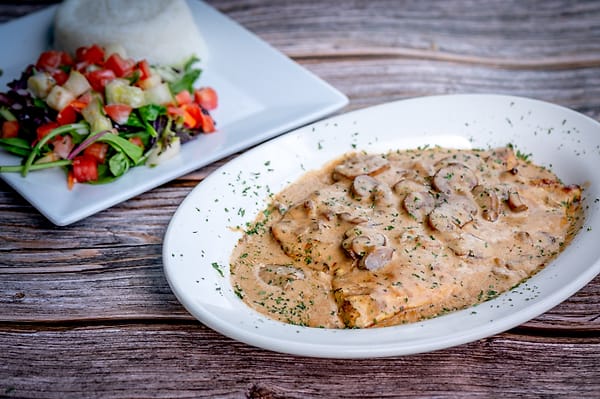 Pechuga con champiñones