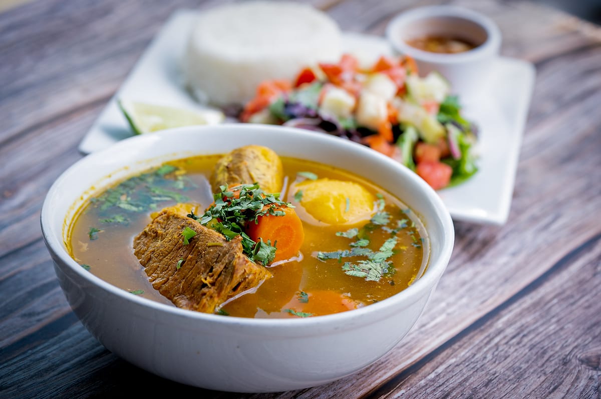 Sancocho de Res at Delicias Colombianas